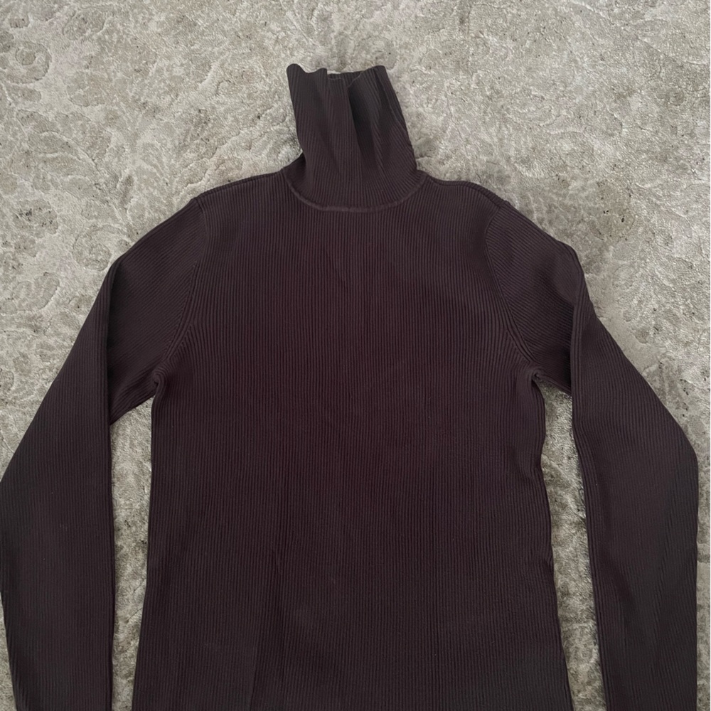 Brown Turtleneck Sweater by Charter Club, size S supima cotton and nylon
